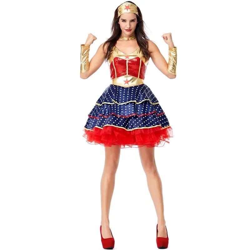 Wonder Woman Costume - Elegant Superheroine Dress