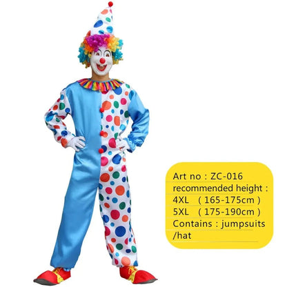 Clown Costume Fancy Dress Up TV Show Video Program Carnival Party