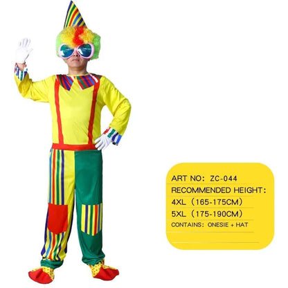 Clown Costume Fancy Dress Up TV Show Video Program Carnival Party