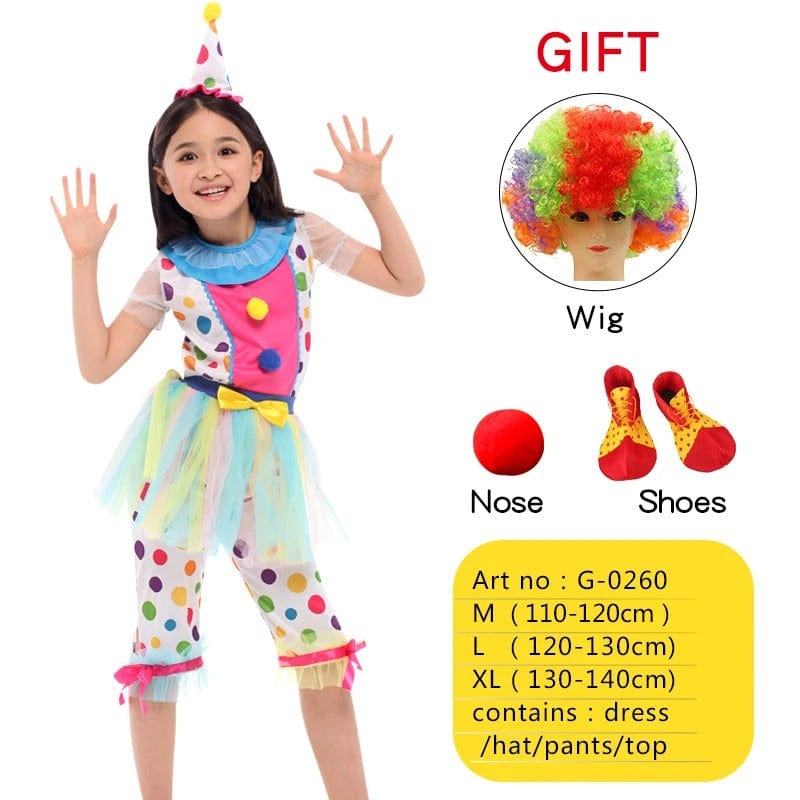 Clown Costume Kids Naughty Clown Dress Up