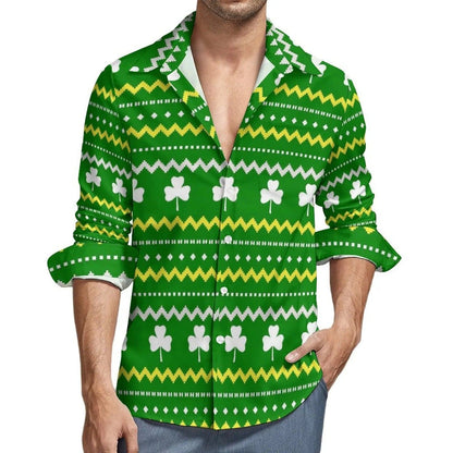 St. Patrick's Day Shamrock Style Green Shirt