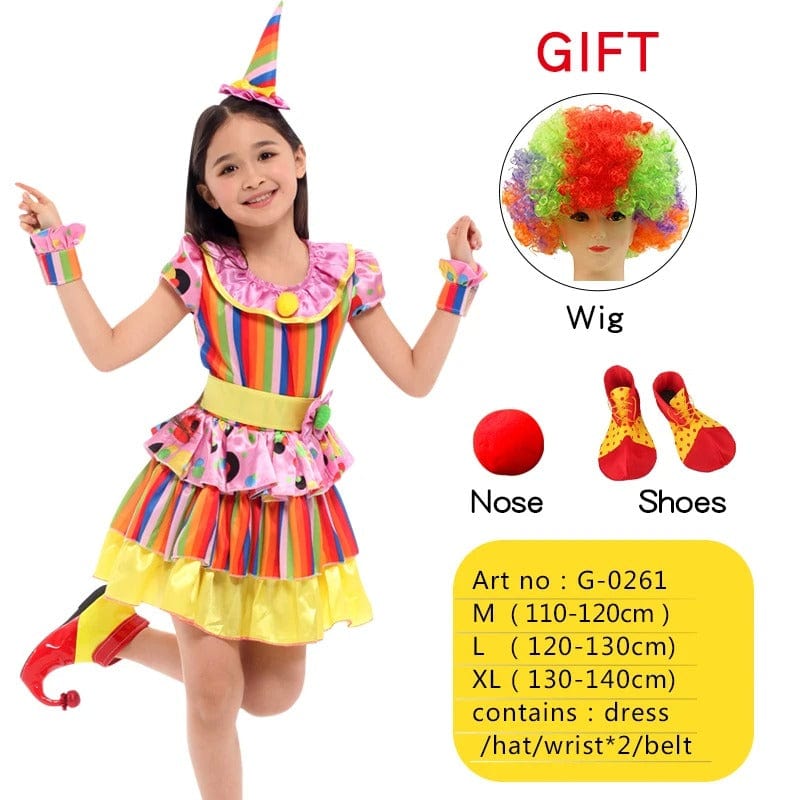 Clown Costume Kids Naughty Clown Dress Up