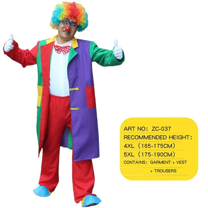 Clown Costume Fancy Dress Up TV Show Video Program Carnival Party