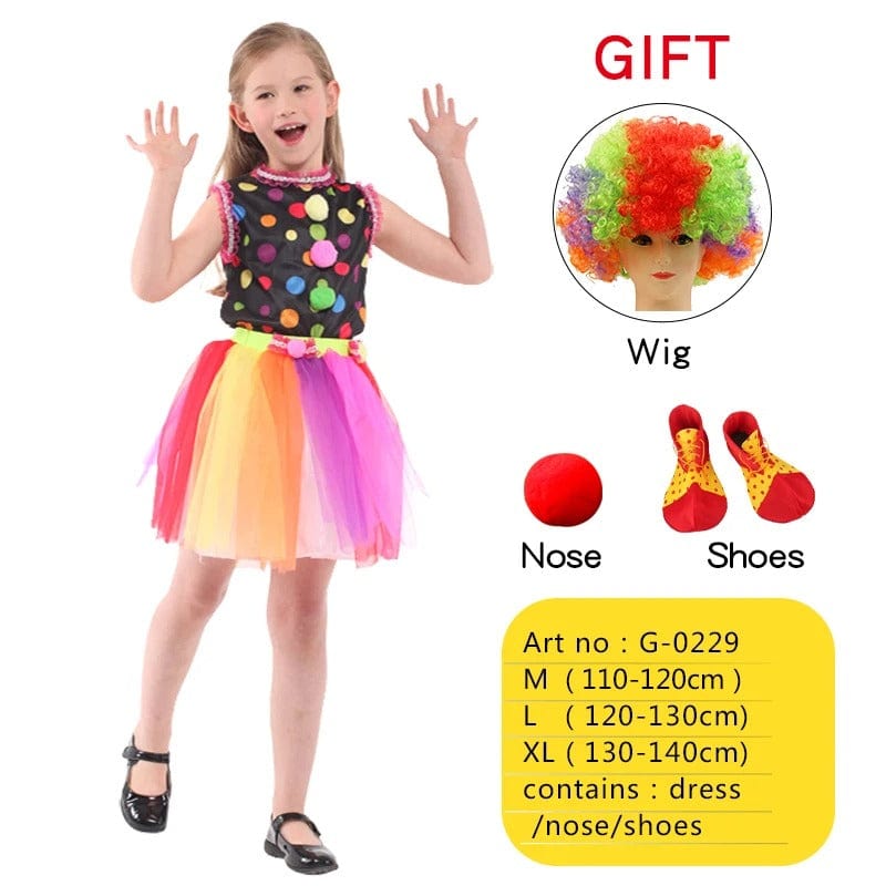 Clown Costume Kids Naughty Clown Dress Up