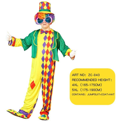 Clown Costume Fancy Dress Up TV Show Video Program Carnival Party