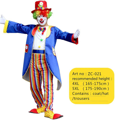 Clown Costume Fancy Dress Up TV Show Video Program Carnival Party