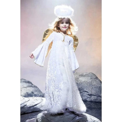 Angel Costume Kids Snowy Seraphim Outfit