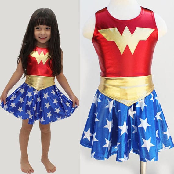 Wonder Woman Costume Long Sleeves Hero Outfit