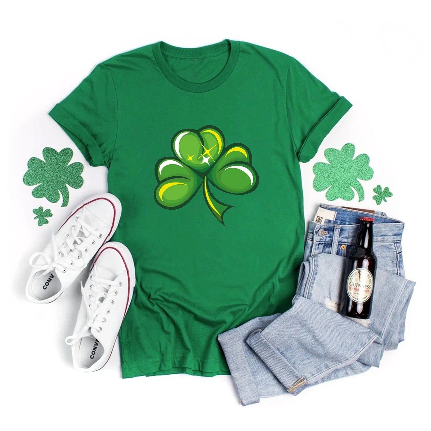 Stylish St. Patrick’s Day Clover Tee