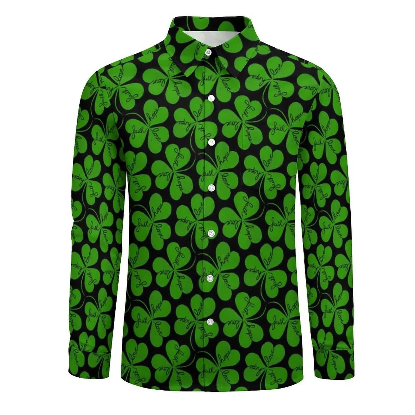 St. Patrick's Day Shamrock Style Green Shirt