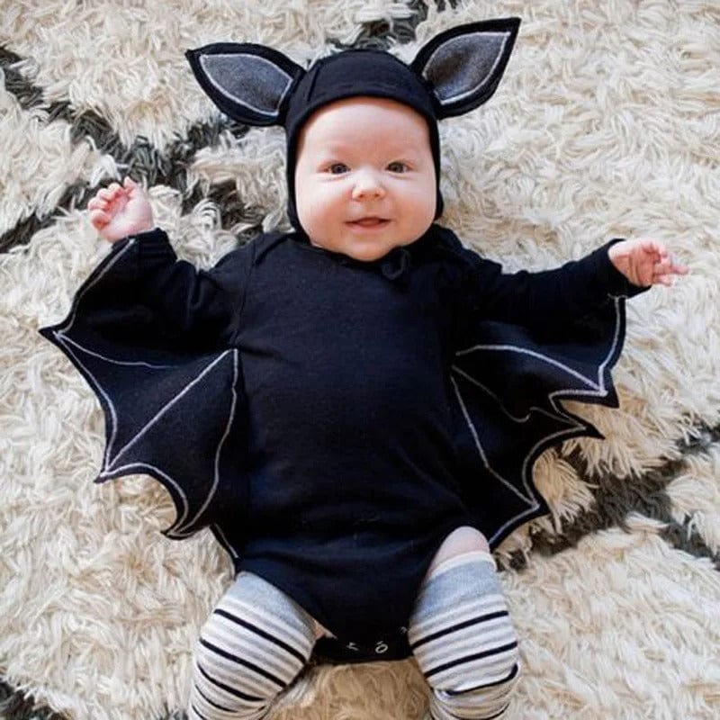 Baby Halloween Costume Bat Wing Toddler Girls Jumpsuit