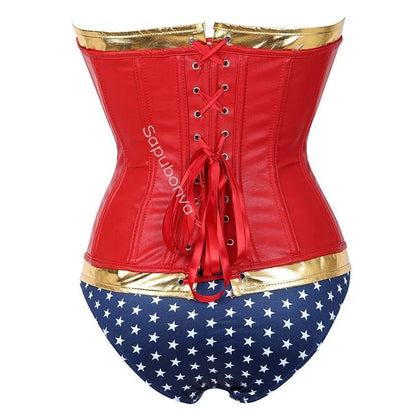 Wonder Woman Inspired Corset Heroine Ensemble