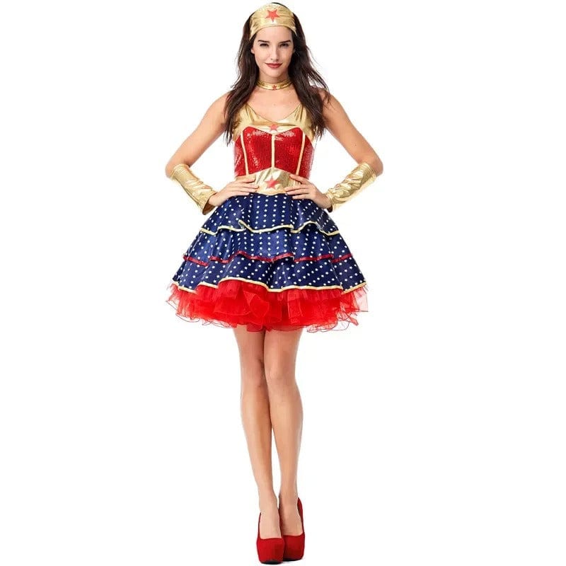 Wonder Woman Costume - Elegant Superheroine Dress