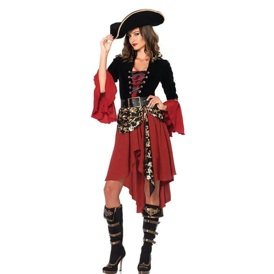 Pirate Costume Women Caribbean Captain