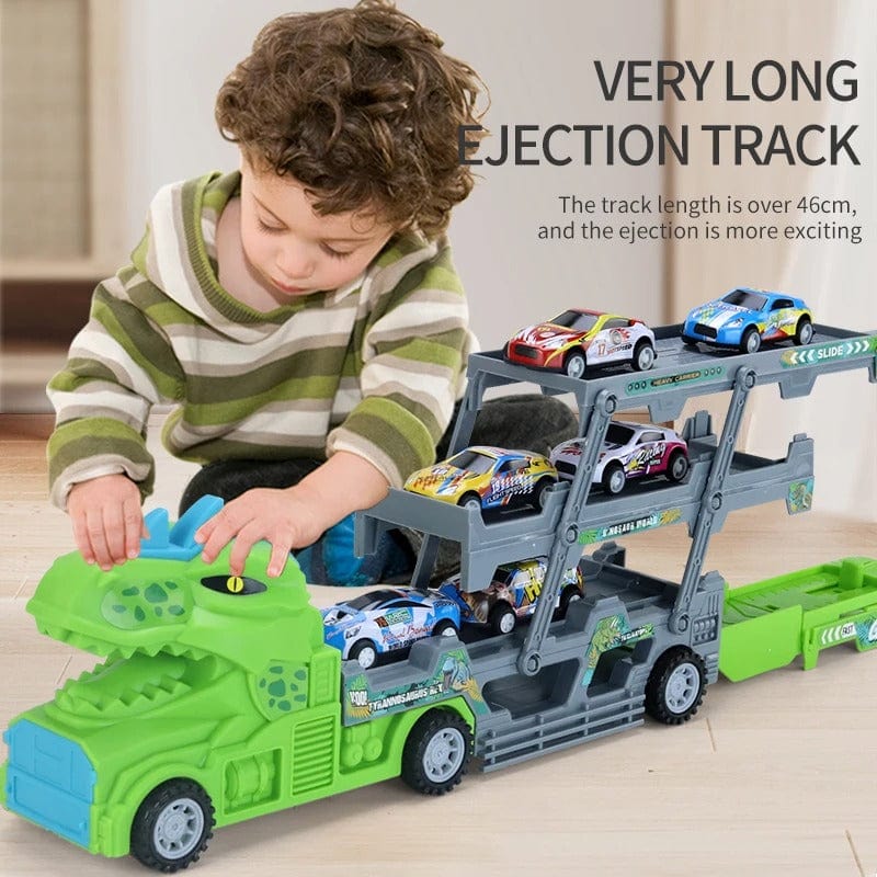 Dinosaur Truck 4-Car Carrier