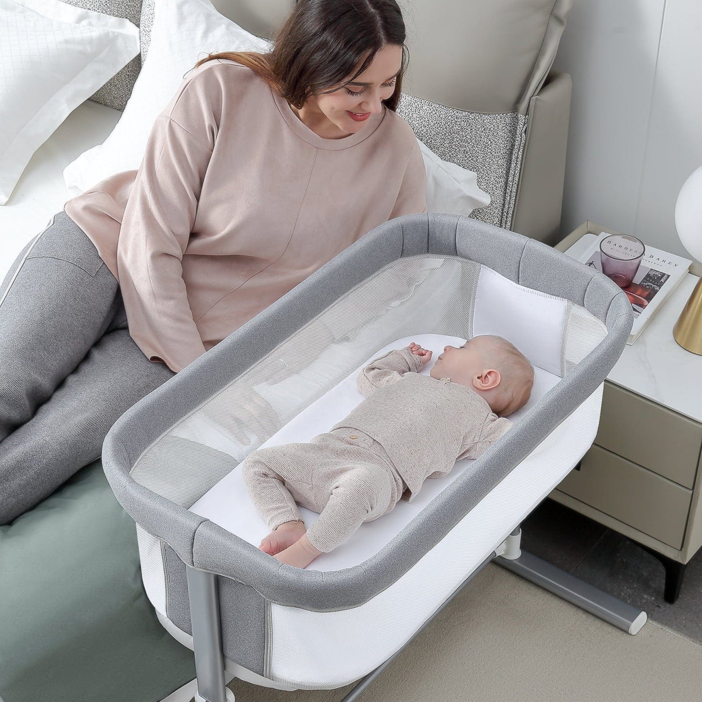 DreamNest 3-in-1 Adjustable Baby Bassinet