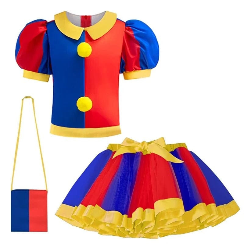 Clown Costume Kids Fashion Amazing Circus Cosplay