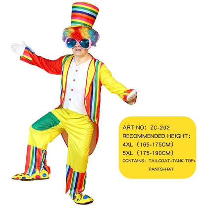 Clown Costume Fancy Dress Up TV Show Video Program Carnival Party