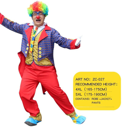 Clown Costume Fancy Dress Up TV Show Video Program Carnival Party