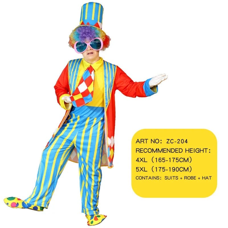 Clown Costume Fancy Dress Up TV Show Video Program Carnival Party