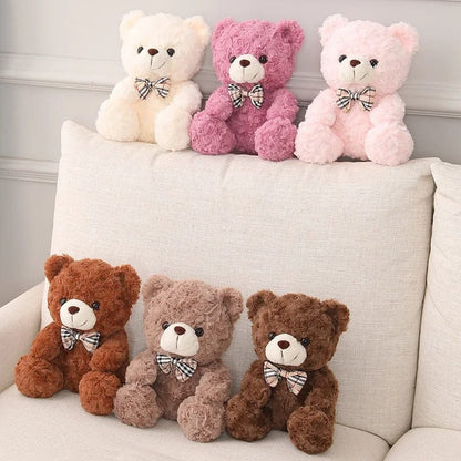 Bowtie Charm Stuffed Bear - Gift Plush