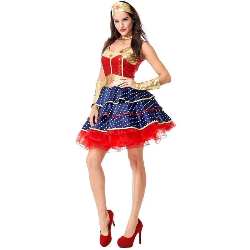 Wonder Woman Costume - Elegant Superheroine Dress