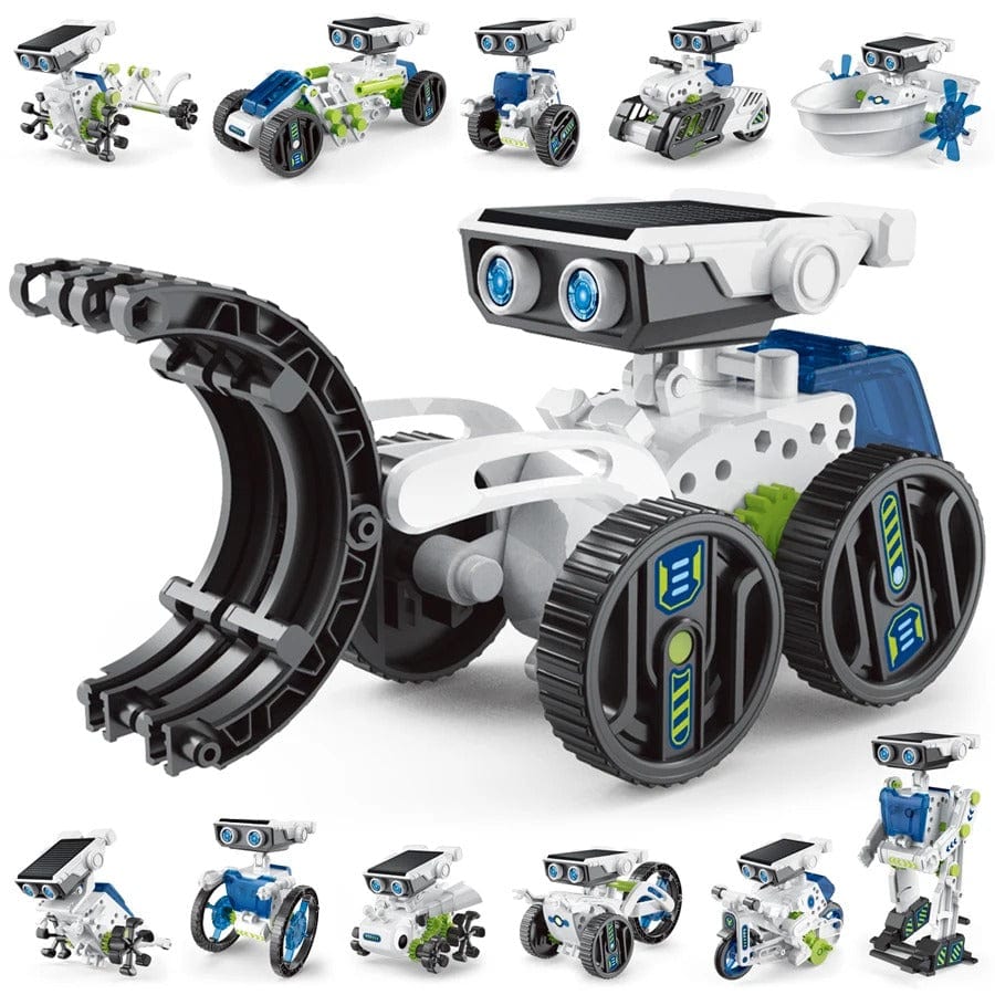 TechRobo Builder – 12-in-1 Solar STEM Robot Kit