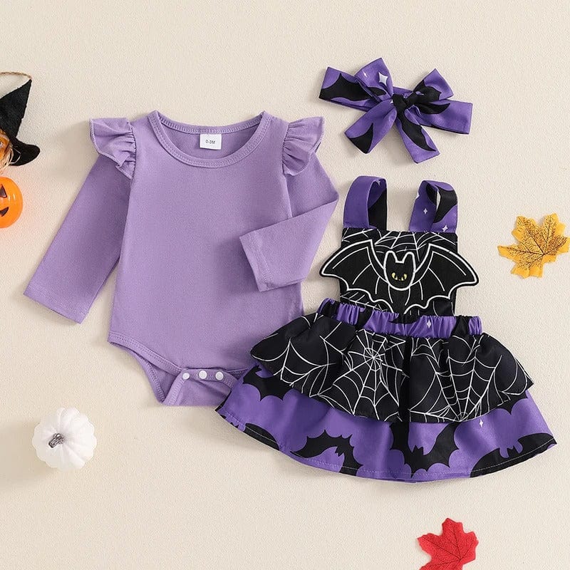 Baby Halloween Costume Sets Romper Bat Pumpkin Ghost