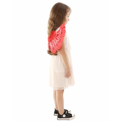 Angel Costume Kids Cute Cherub Red Wing