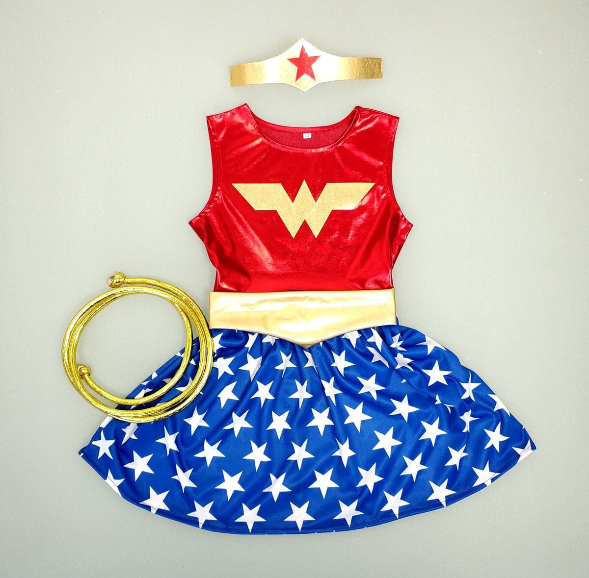 Wonder Woman Costume Long Sleeves Hero Outfit