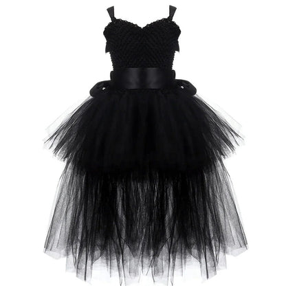 Angel Costume Kids Little Black Fallen Angel