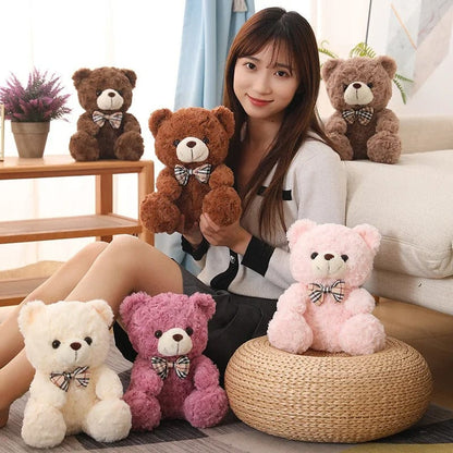 Bowtie Charm Stuffed Bear - Gift Plush
