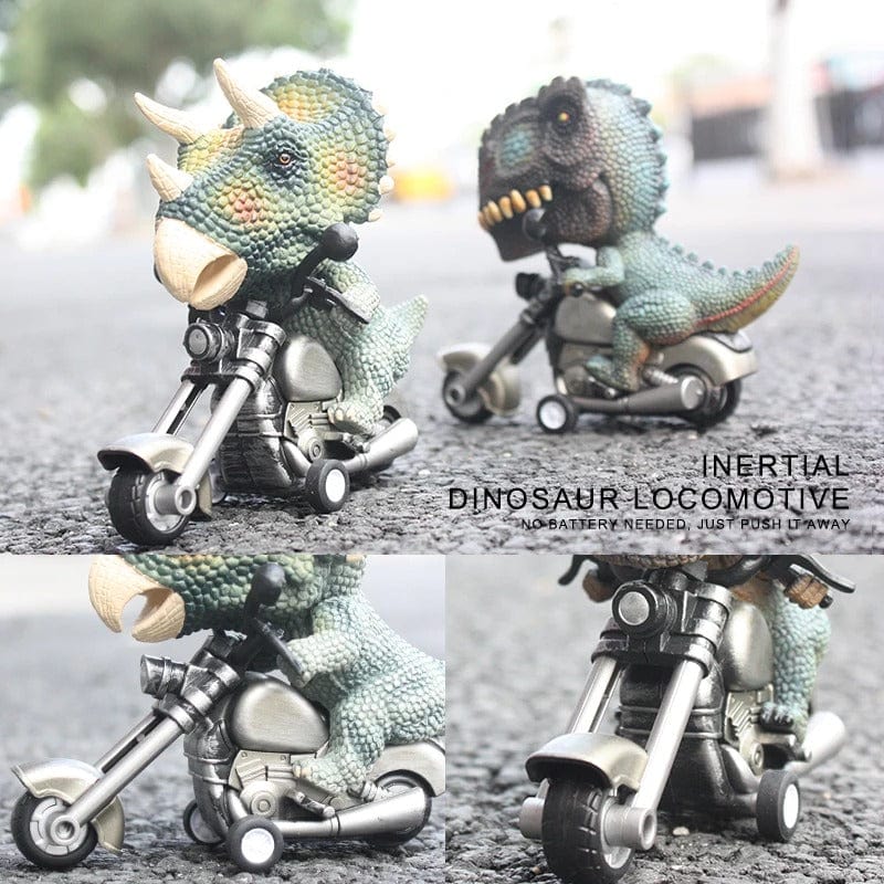 Dinosaur Toy Rex Rider Pullback Motorcycle