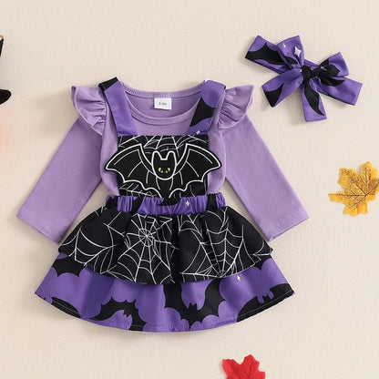 Baby Halloween Costume Sets Romper Bat Pumpkin Ghost