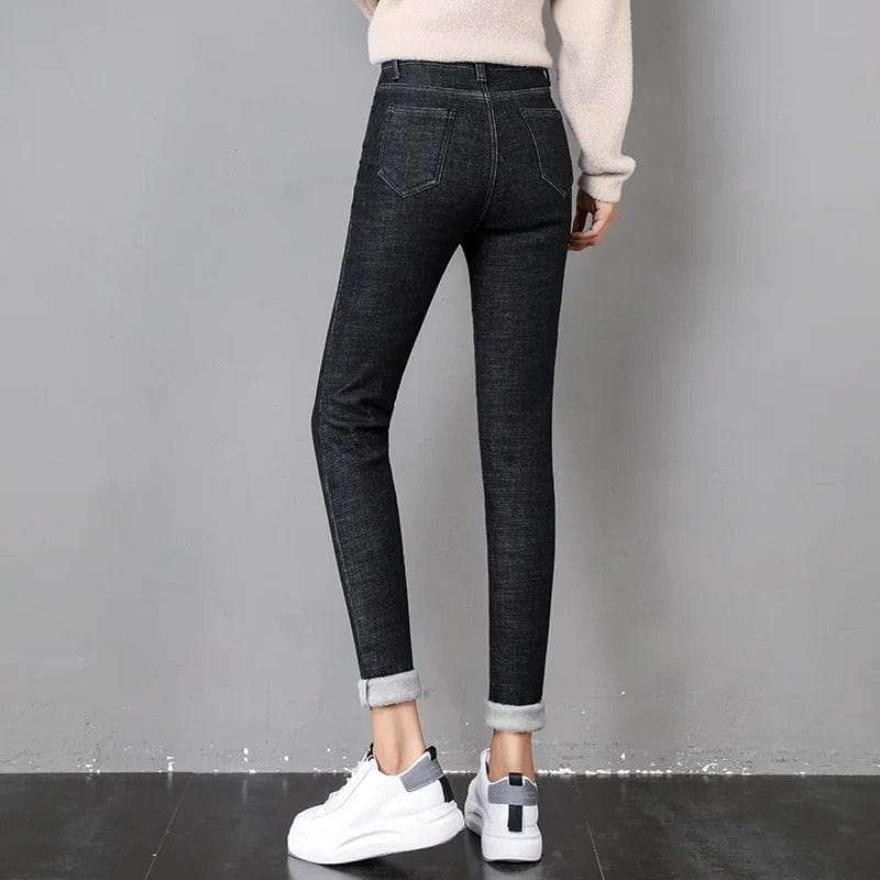 Fleece-Lined Thermal Jeans - Winter Warm Skinny Fit