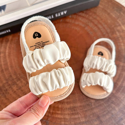 Ruffle Strap Baby Sandals – Soft & Stylish