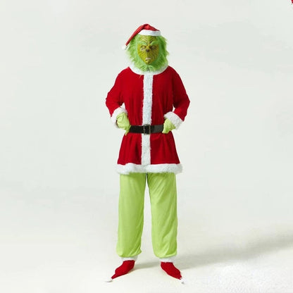 Grinch Costume Green Fur Monster