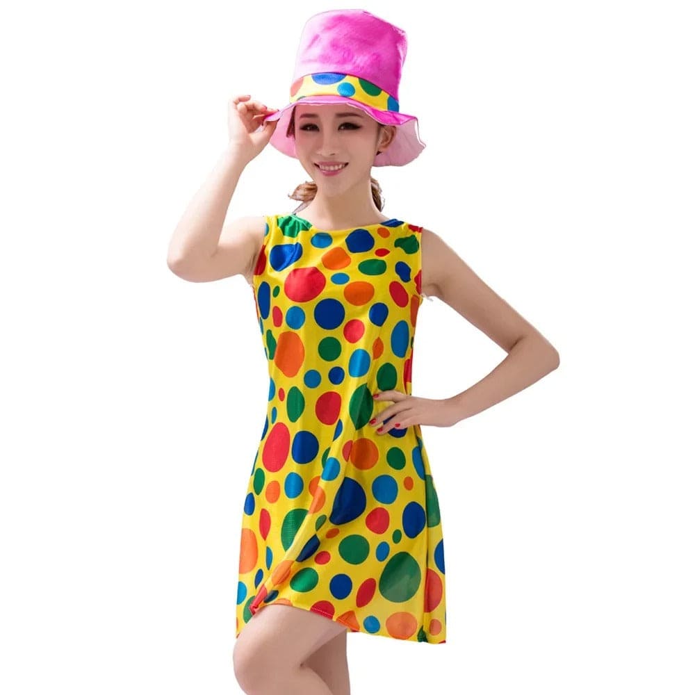 Clown Costume Rainbow Circus