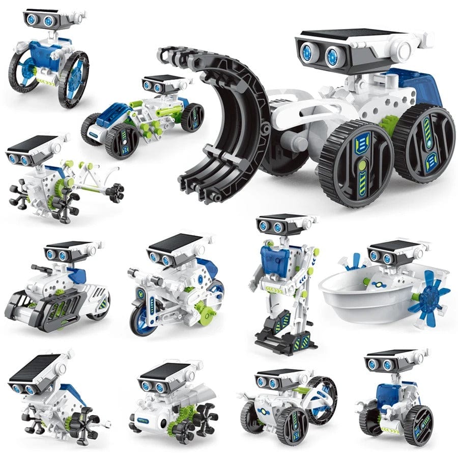 TechRobo Builder – 12-in-1 Solar STEM Robot Kit