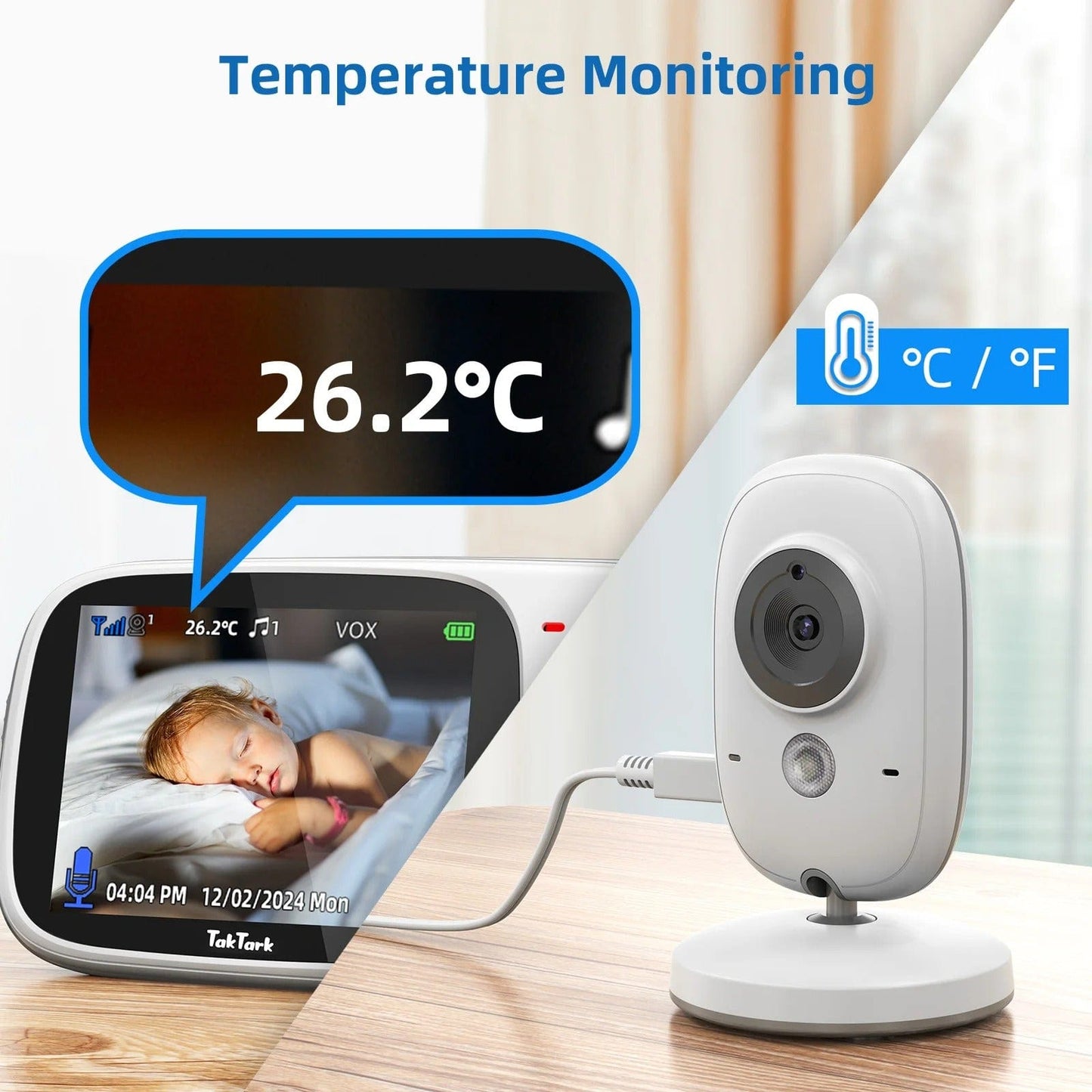 BM603 Baby Monitor – Compact Design with EU Plug