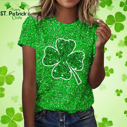 Four-Leaf Glow St. Patrick’s Shirt