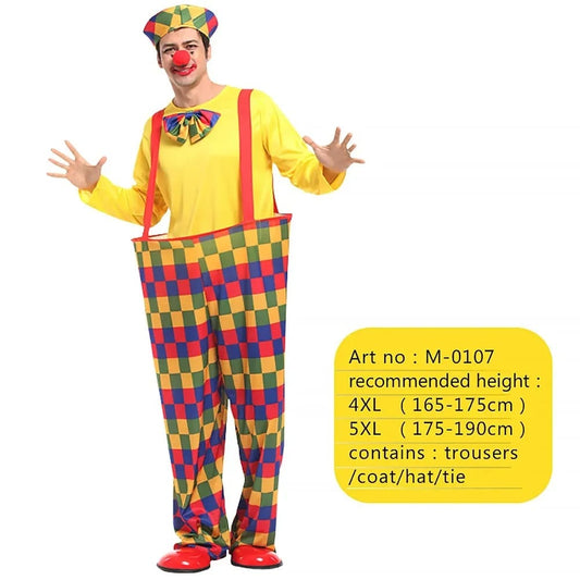 Clown Costume Cosplay Carnival Party