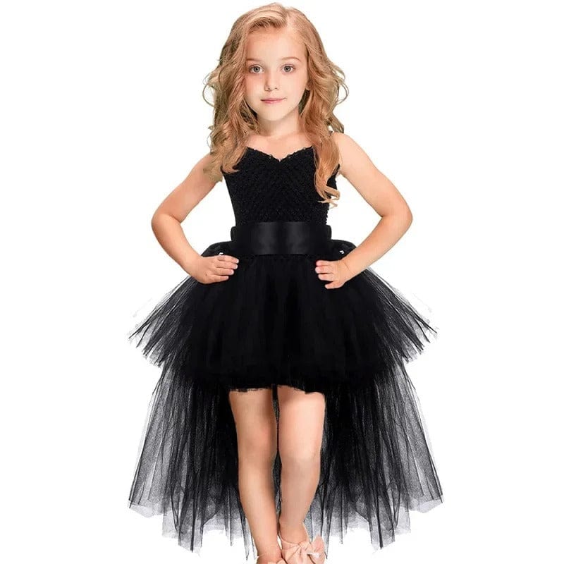 Angel Costume Kids Little Black Fallen Angel