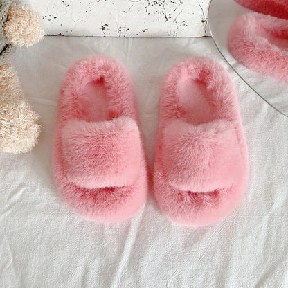 CozyCloud Kids Plush Slippers