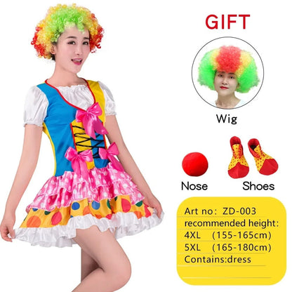 Clown Costume Rainbow Circus