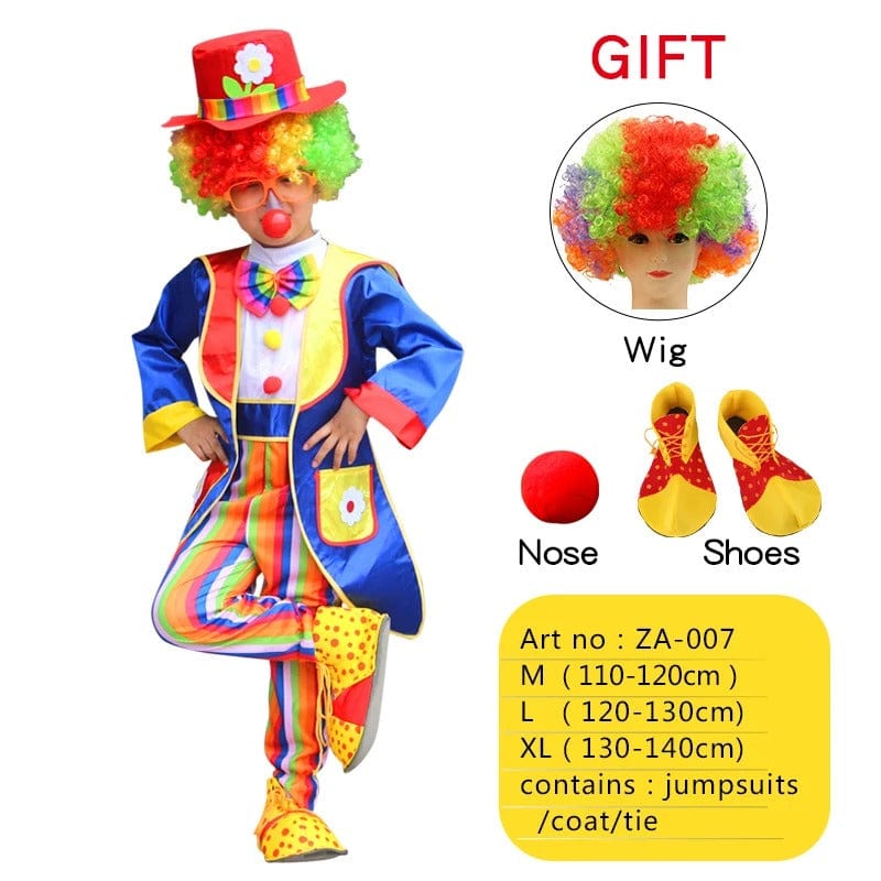 Clown Costume Kids Naughty Clown Dress Up