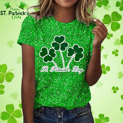 Four-Leaf Glow St. Patrick’s Shirt