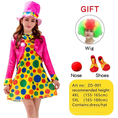 Clown Costume Rainbow Circus