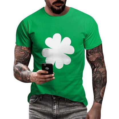 St. Patrick's Day Shamrock Style Men's Shirt