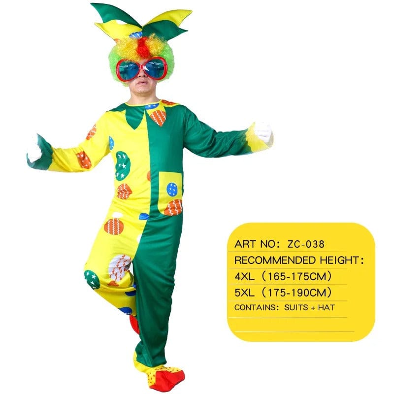 Clown Costume Fancy Dress Up TV Show Video Program Carnival Party